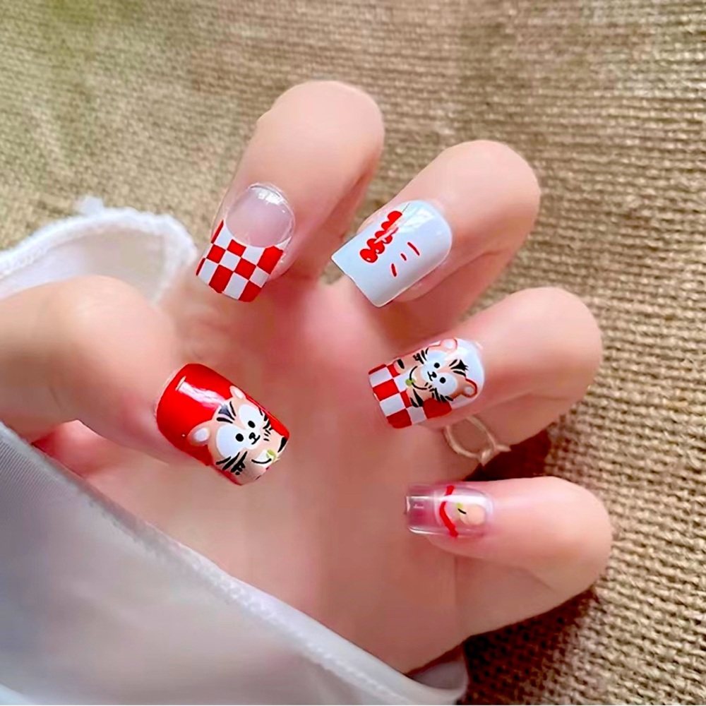 🍒🍒 Cat Press On Nails